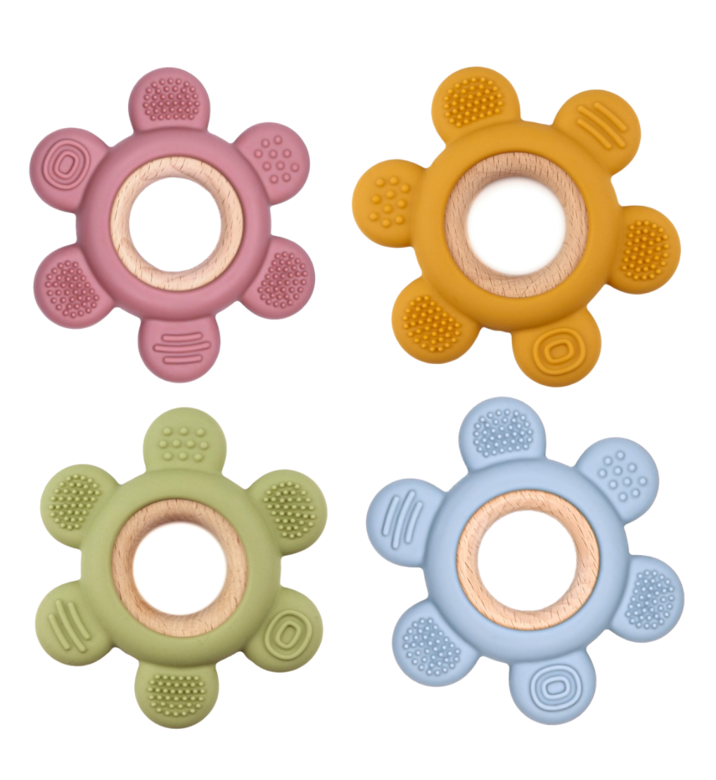 Bijtring - Bloem multicolor